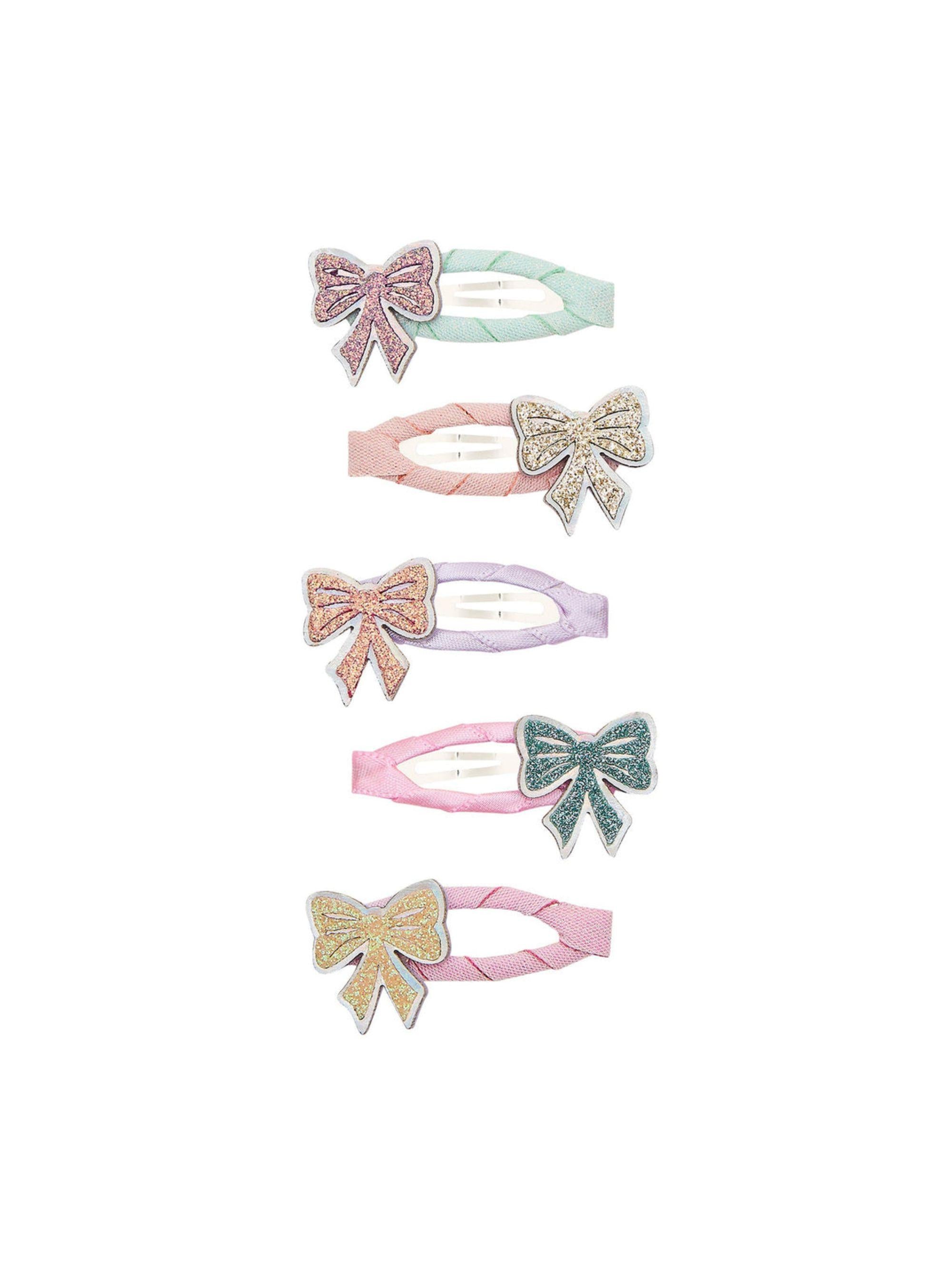 Set cinque fermagli per bambina Mimi & Lula multicolore con design fiocchi glitterati 182005-23 SPARKLE MIMI & LULA KIDS