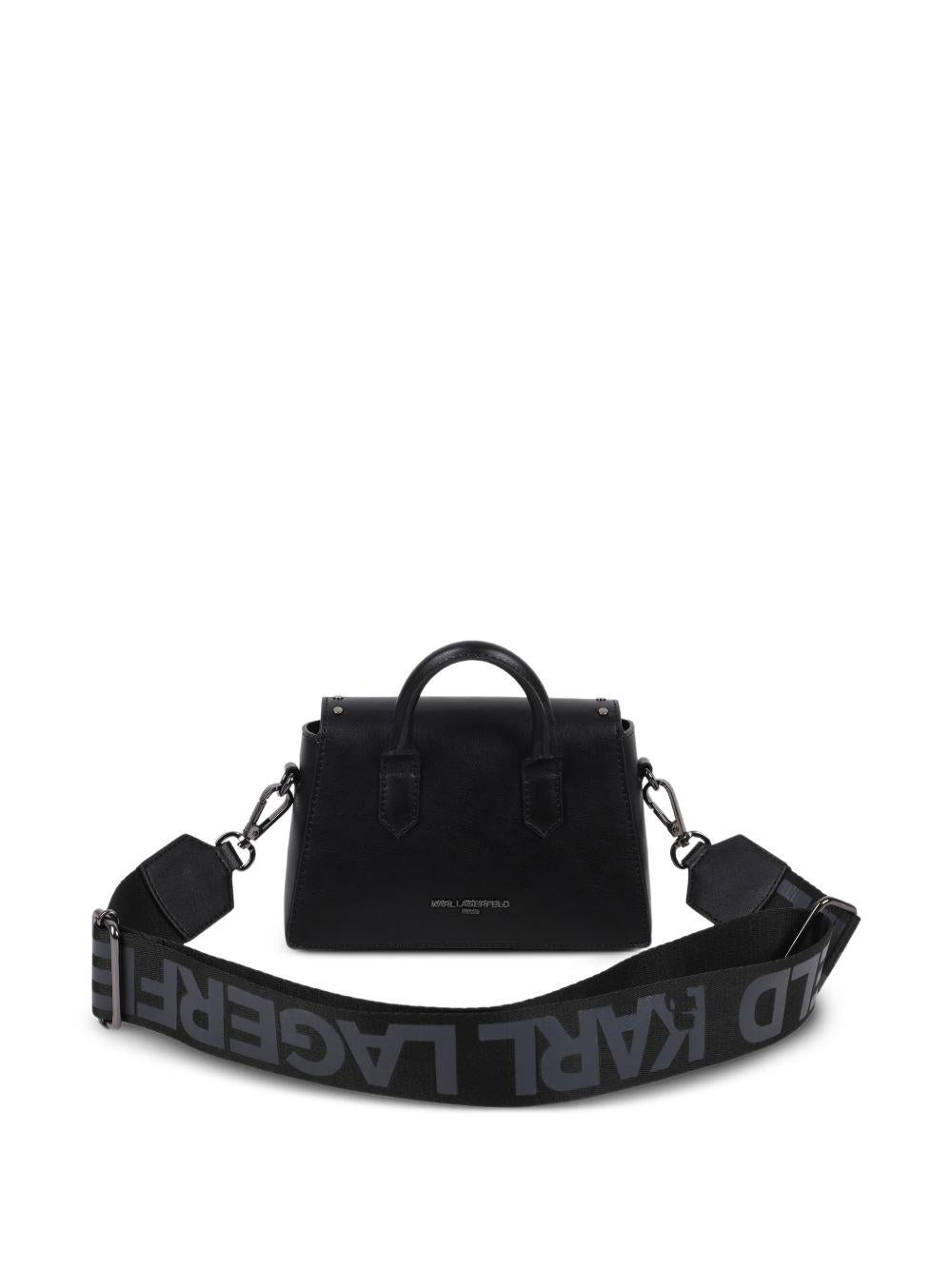 Borsa per bambina Karl Lagerfeld Kids nera con dettaglio logo sul davanti Z31214 09B KARL LAGERFELD KIDS