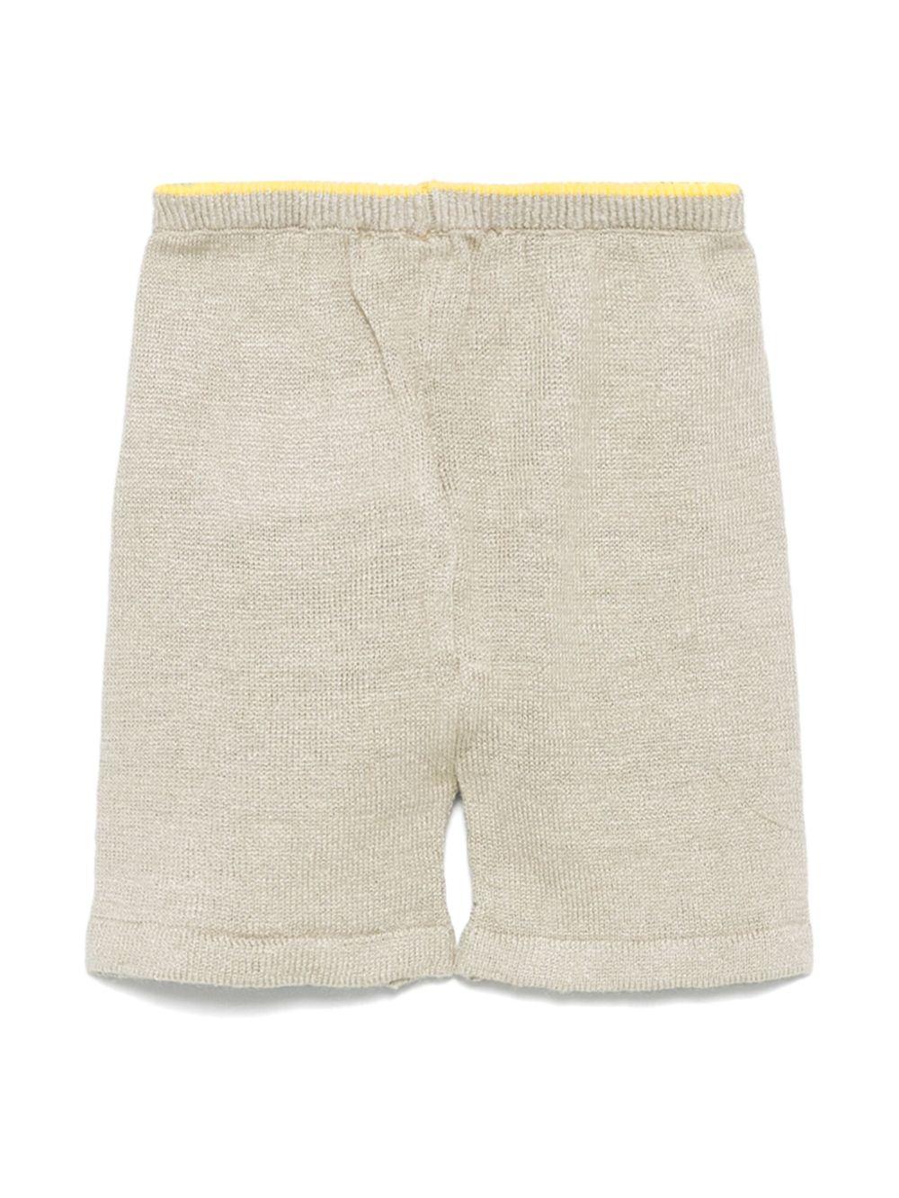 Pantaloni per neonato Gensami kids grigio in maglia PT01-B-SOFT GREY BEIGE GENSAMI