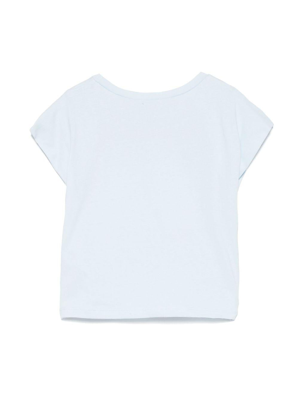 T-shirt per bambina Billieblush azzurro con stampa gelato U20954 76F BILLIEBLUSH KIDS