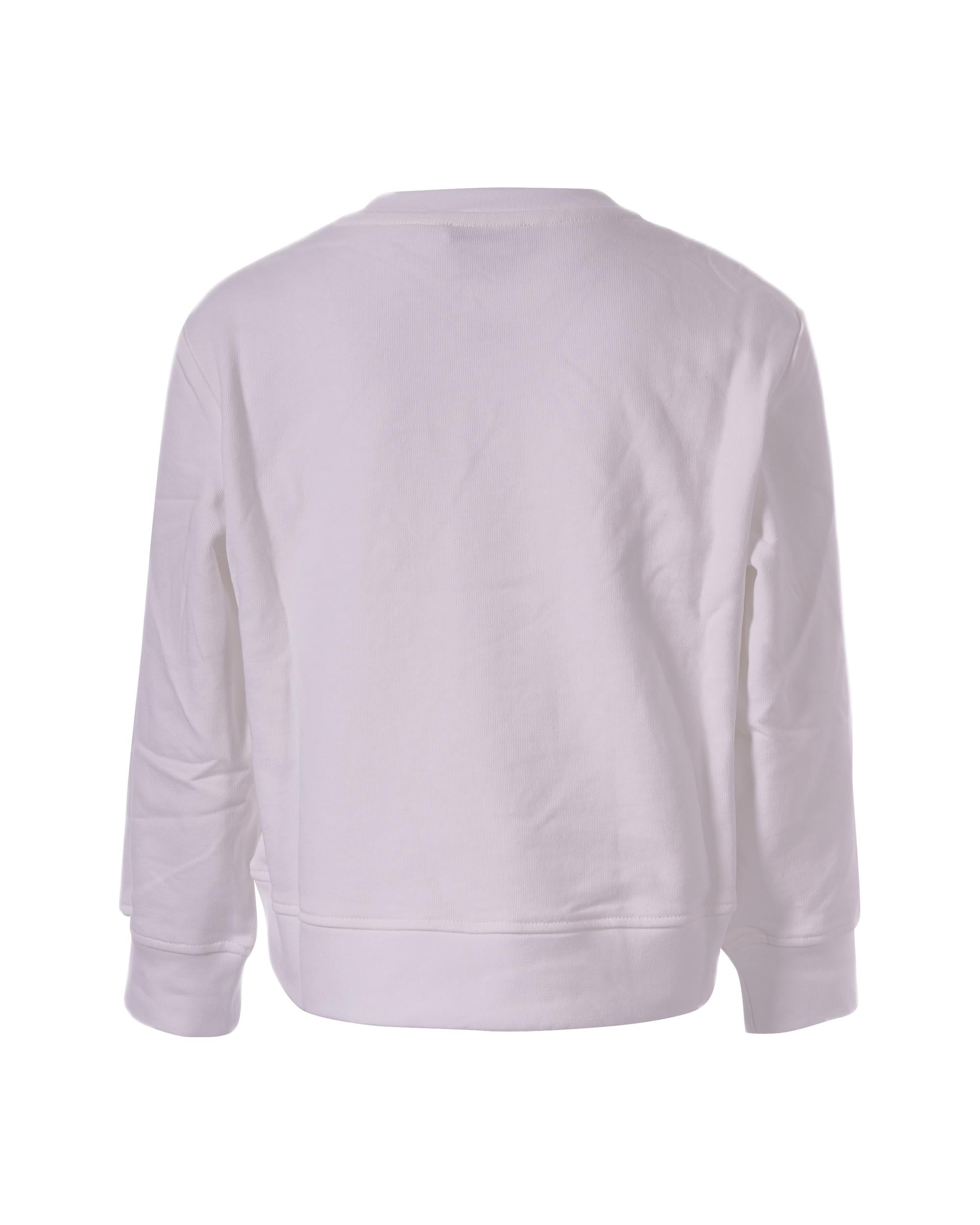 Felpa per bambina Stella McCartney Kids bianca con stampa floreale TY4A20 Z3409 101 STELLA McCARTNEY KIDS