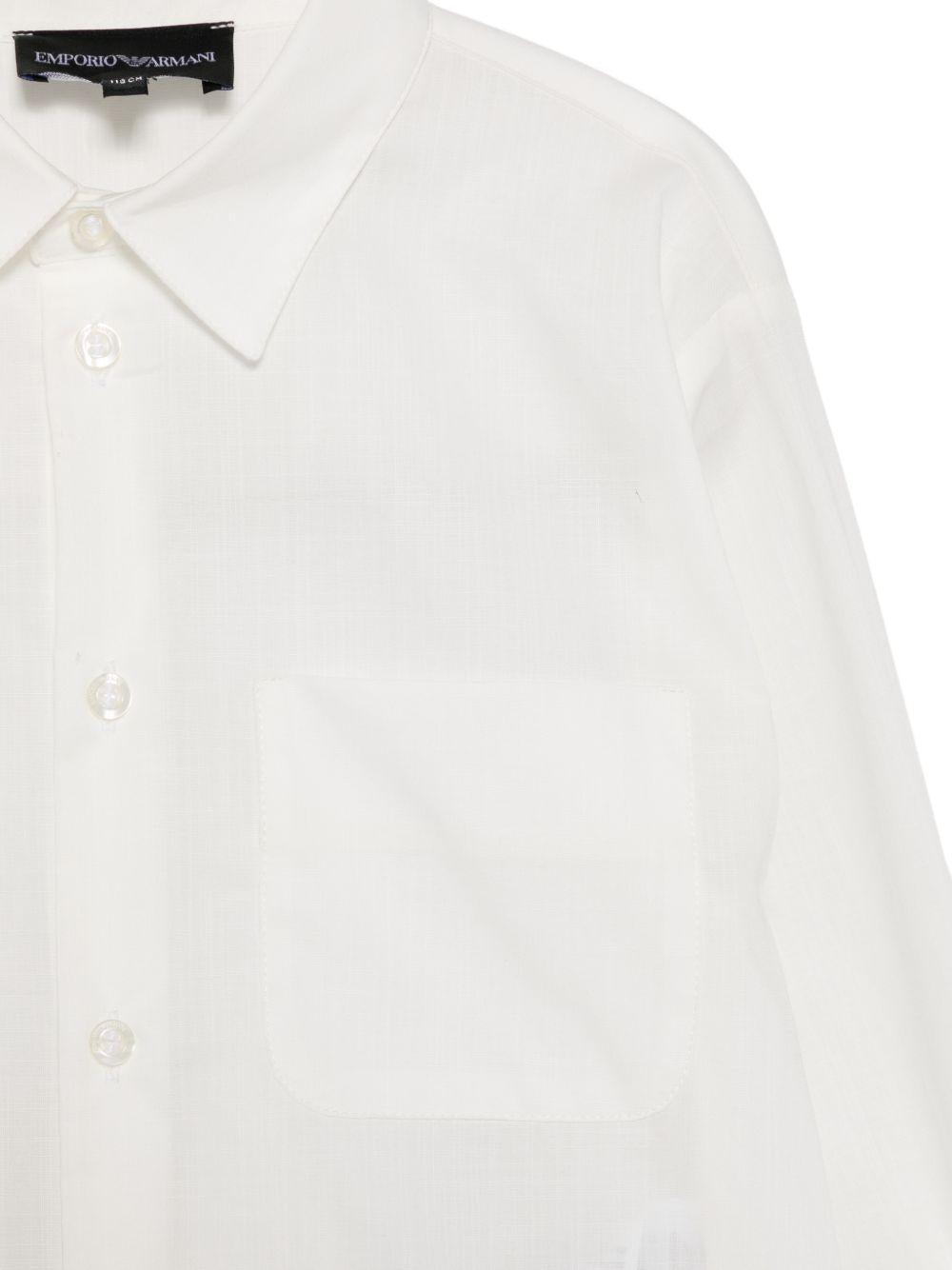 Set camicia e shorts per bambino Emporio Armani Kids multicolore con colletto classico EB000901 AF20967 M0015 EMPORIO ARMANI KIDS