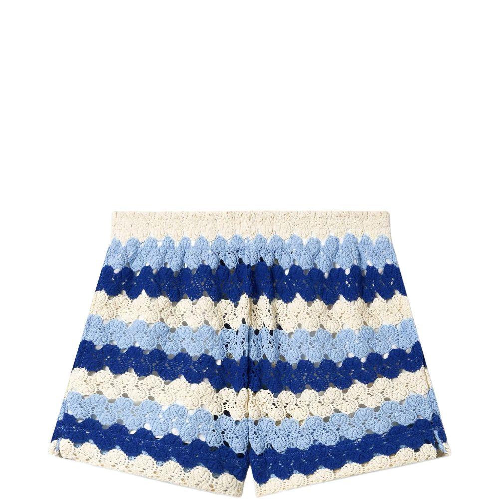 Shorts per donna MC2 Saint Barth multicolore con spacchi laterali MEA002 00585L MC2 ST. BARTH