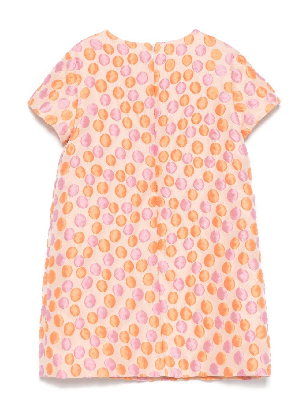 Abito per bambina Il Gufo arancione con stampa all-over P25VM795S5001 274 IL GUFO