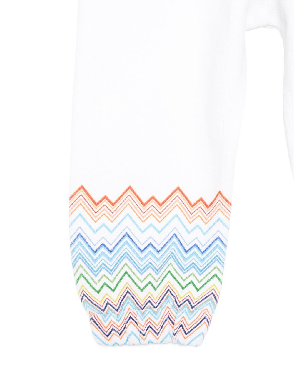 Pantaloni per neonato Missoni Kids multicolore con motivo a zig zag MY6550 F0061 100MC MISSONI KIDS