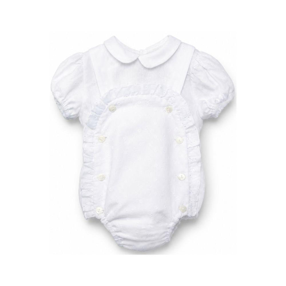 Set t-shirt e body per neonati La Stupenderia bianco con colletto alla Peter Pan 2TBCT54 I12 LA STUPENDERIA KIDS