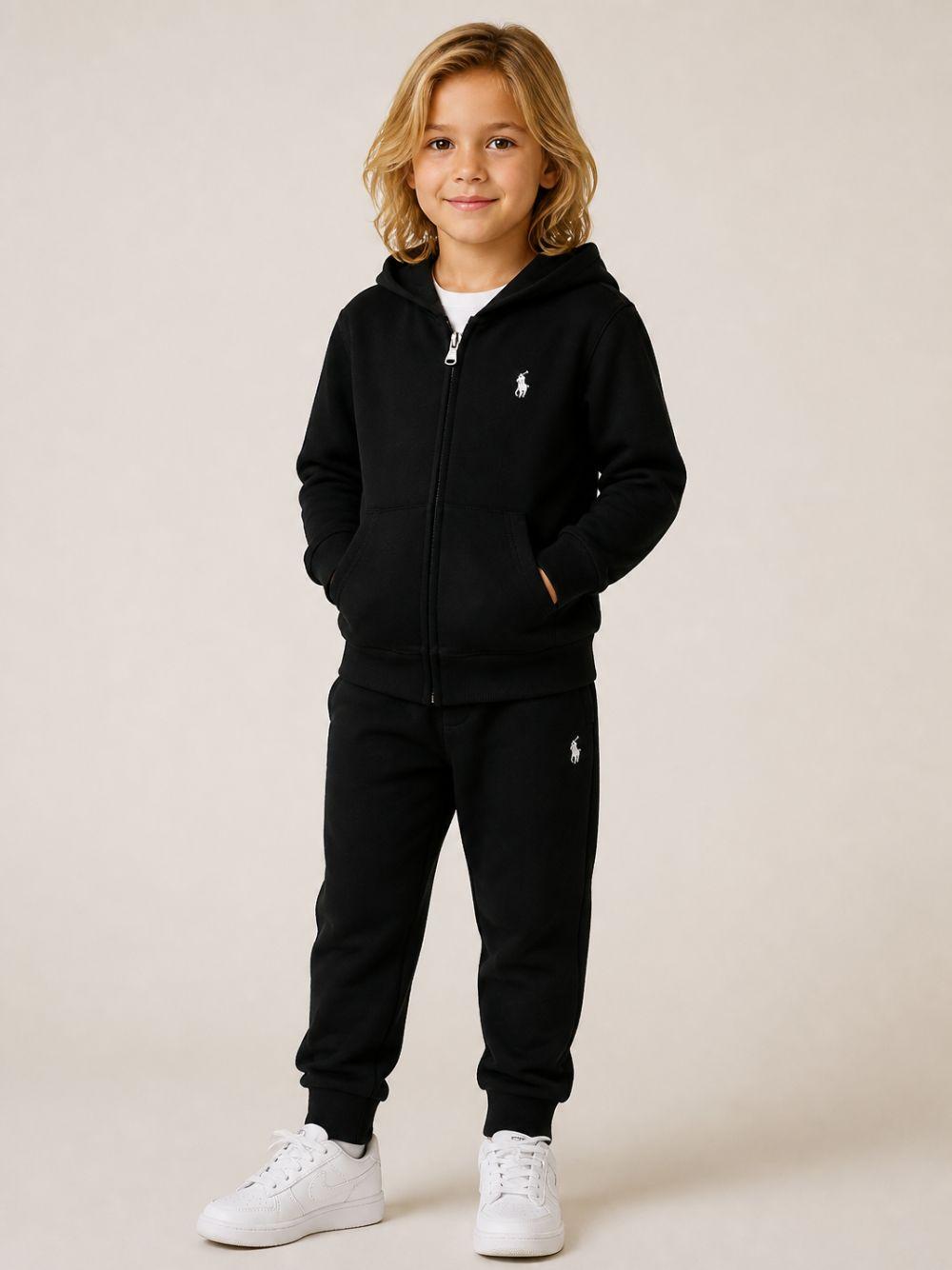 Felpa per bambino Polo Ralph Lauren Kids nera con motivo Polo Pony 322A95762 005 Ralph Lauren kids