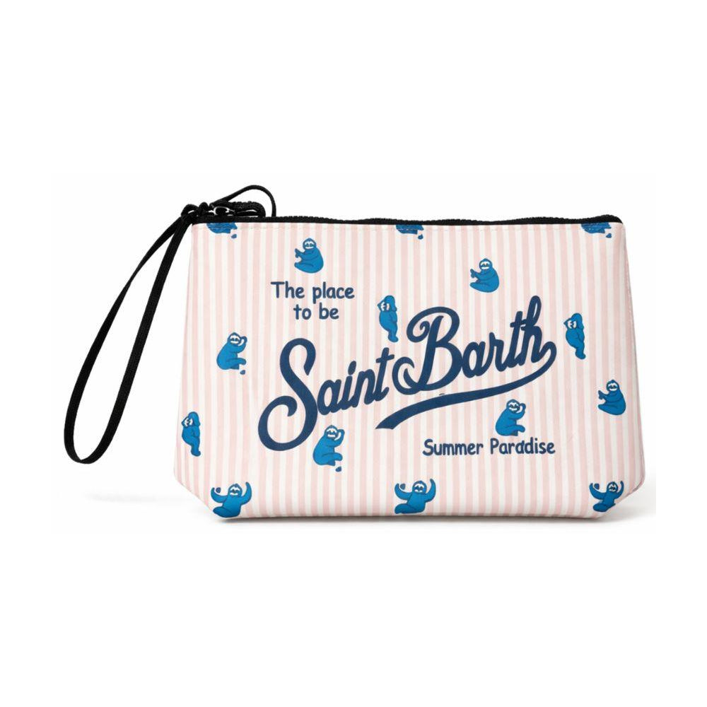 Pochette Aline MC2 Saint Barth multicolore con stampa grafica bradipi ALIN001 02111L MC2 ST. BARTH KIDS