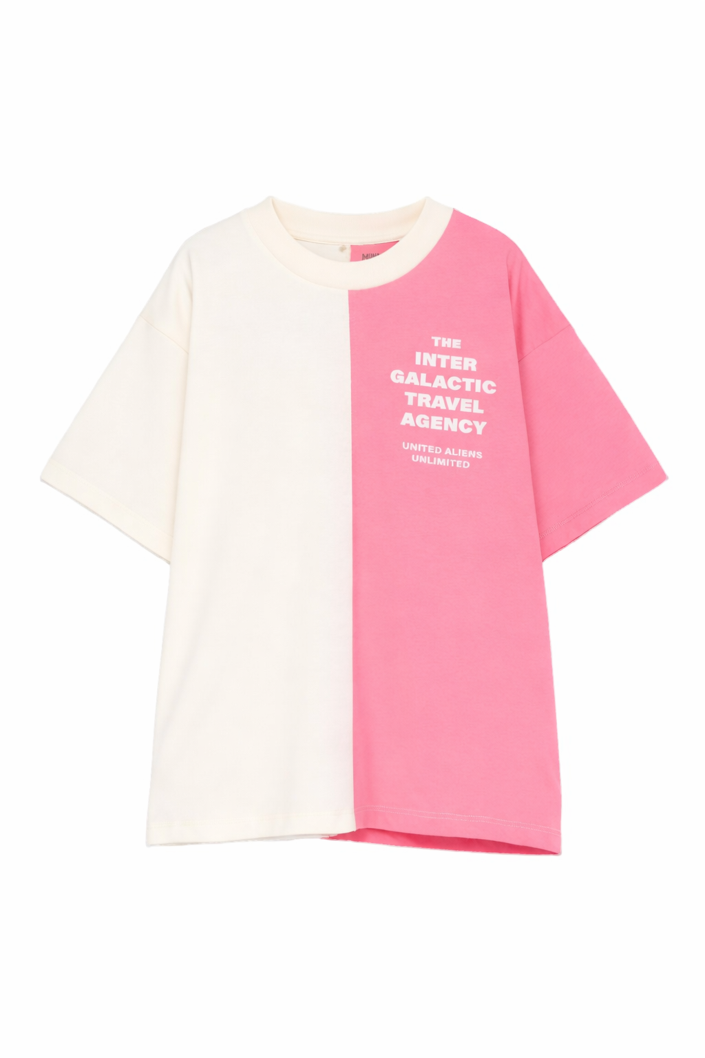 T-shirt per bambina Mini Rodini multicolor con scritta "The inter galactic travel agency" 26220169 MULTI MINI RODINI KIDS