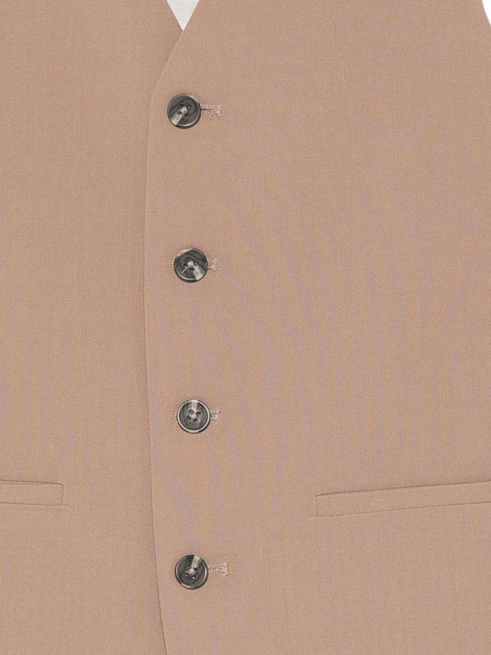 Gilet per bambino Douuod Kids beige con bottoni frontali DY2P82 I0292 334 DOUUOD KIDS