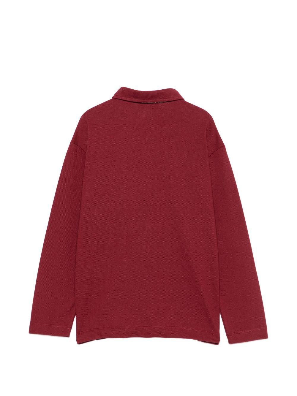T-shirt per bambino Etro Kids rosso con colletto stile polo GZ8H41 Z0022 52C ETRO KIDS