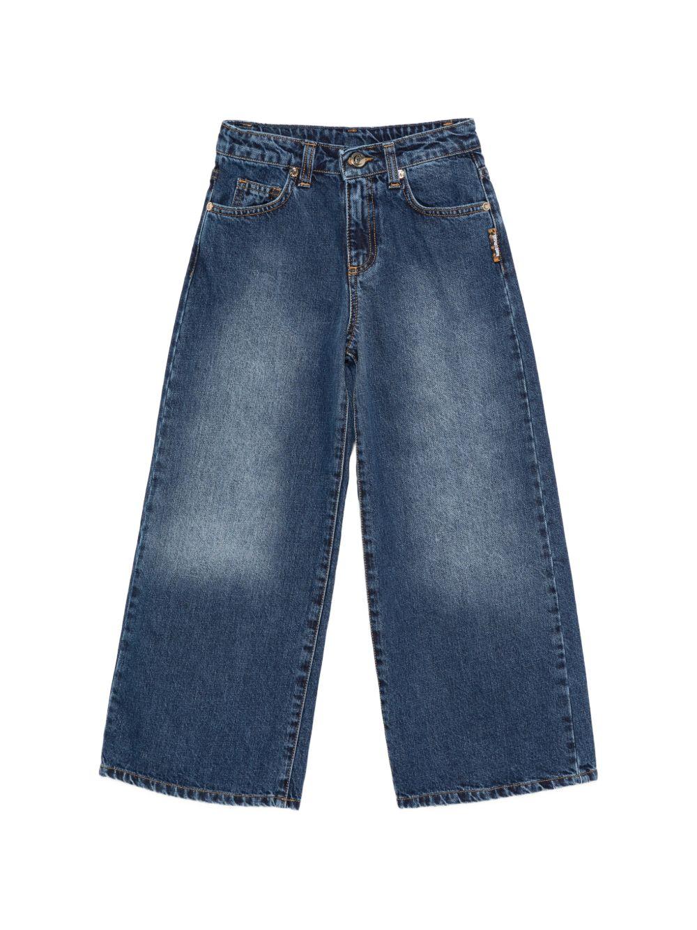 Jeans per bambina Just Cavalli Kids denim con gamba ampia JGP26188JE DENIM BLUE DARK ROBERTO CAVALLI KIDS
