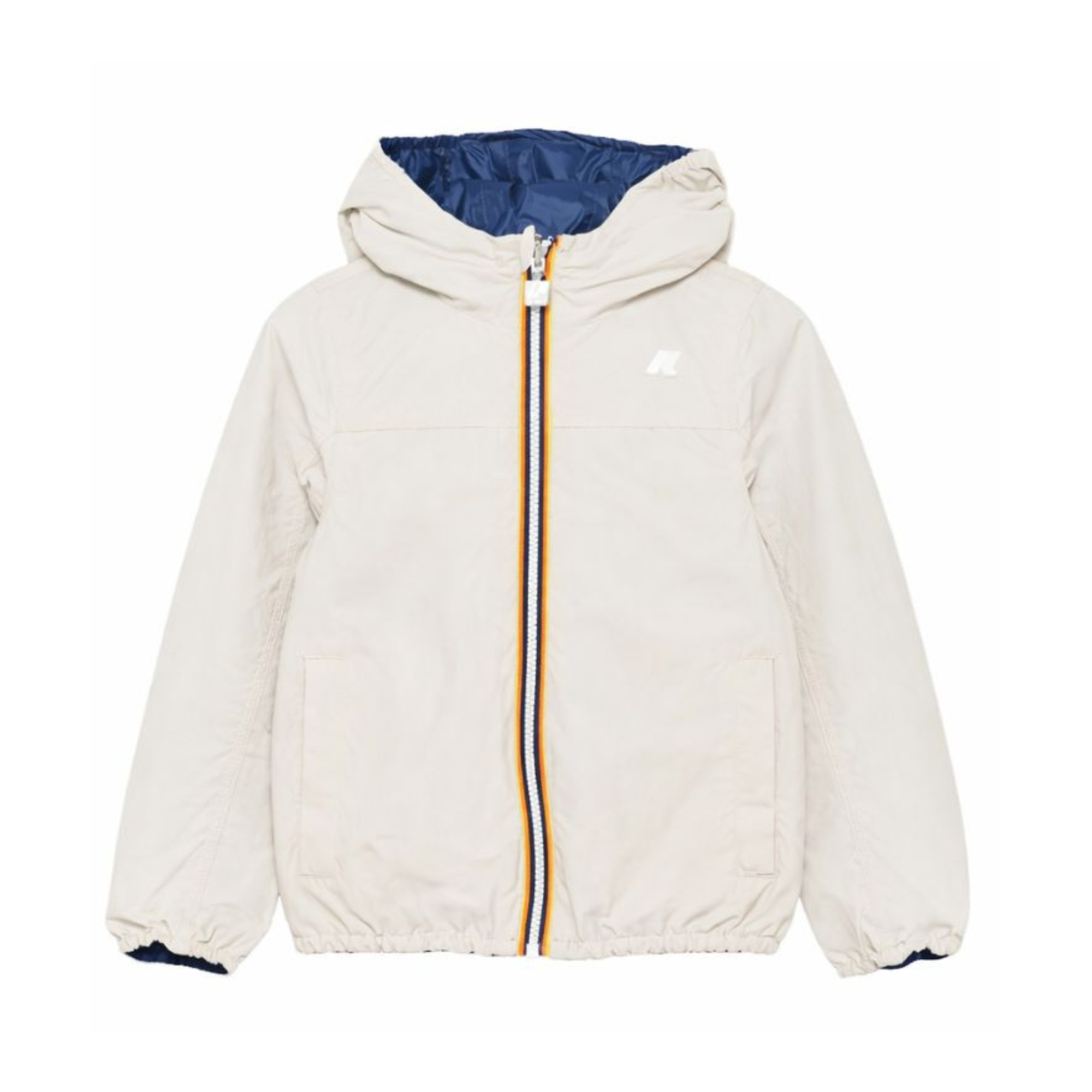 Giubbino per bambini P. Jake K Way Kids beige con design reversibile K2145HW C71 K-WAY KIDS