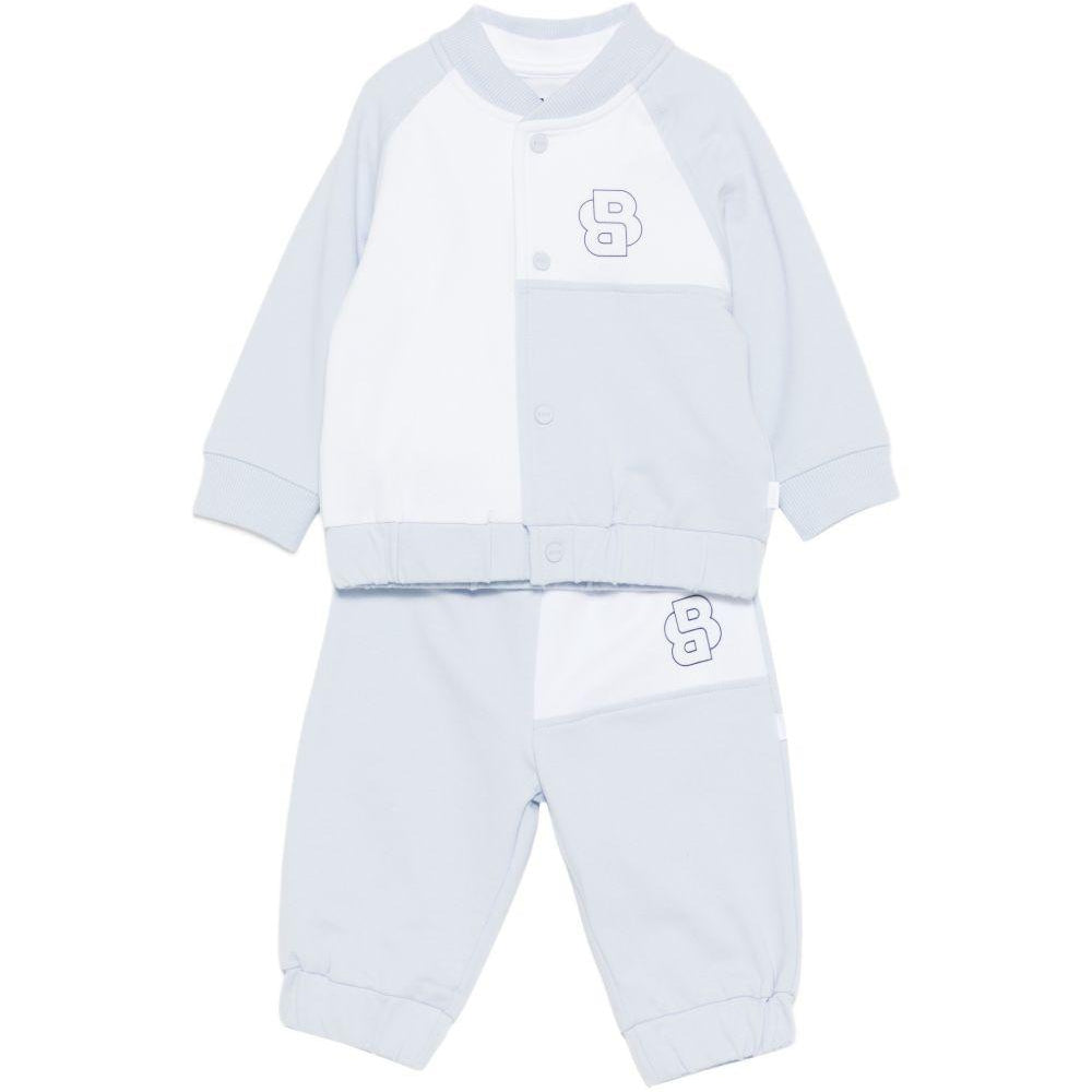 Tuta sportiva per neonato BOSS Kids azzurro con inserti J53049 771 BOSS KIDS