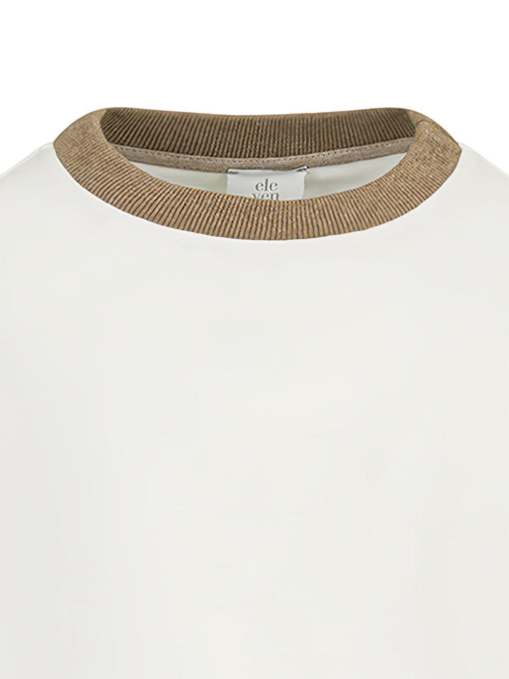 T-shirt per bambino Eleventy Kids beige a girocollo EY8P41 Z3708 101BG ELEVENTY KIDS