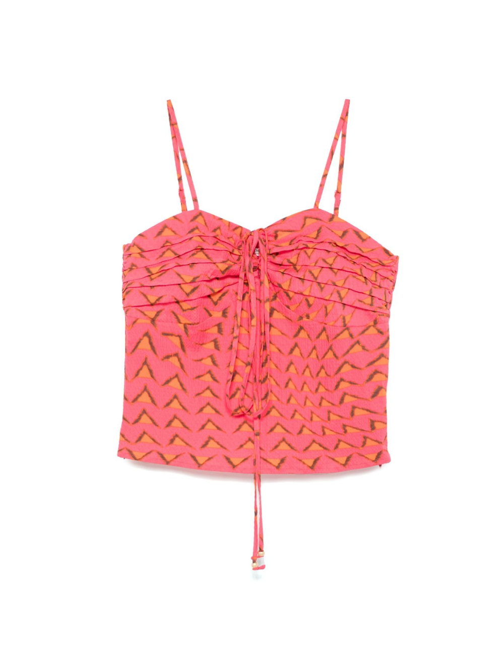Top per donna Scotch & Soda rosa con motivo seersucker U9A00700T 638 SCOTCH DONNA
