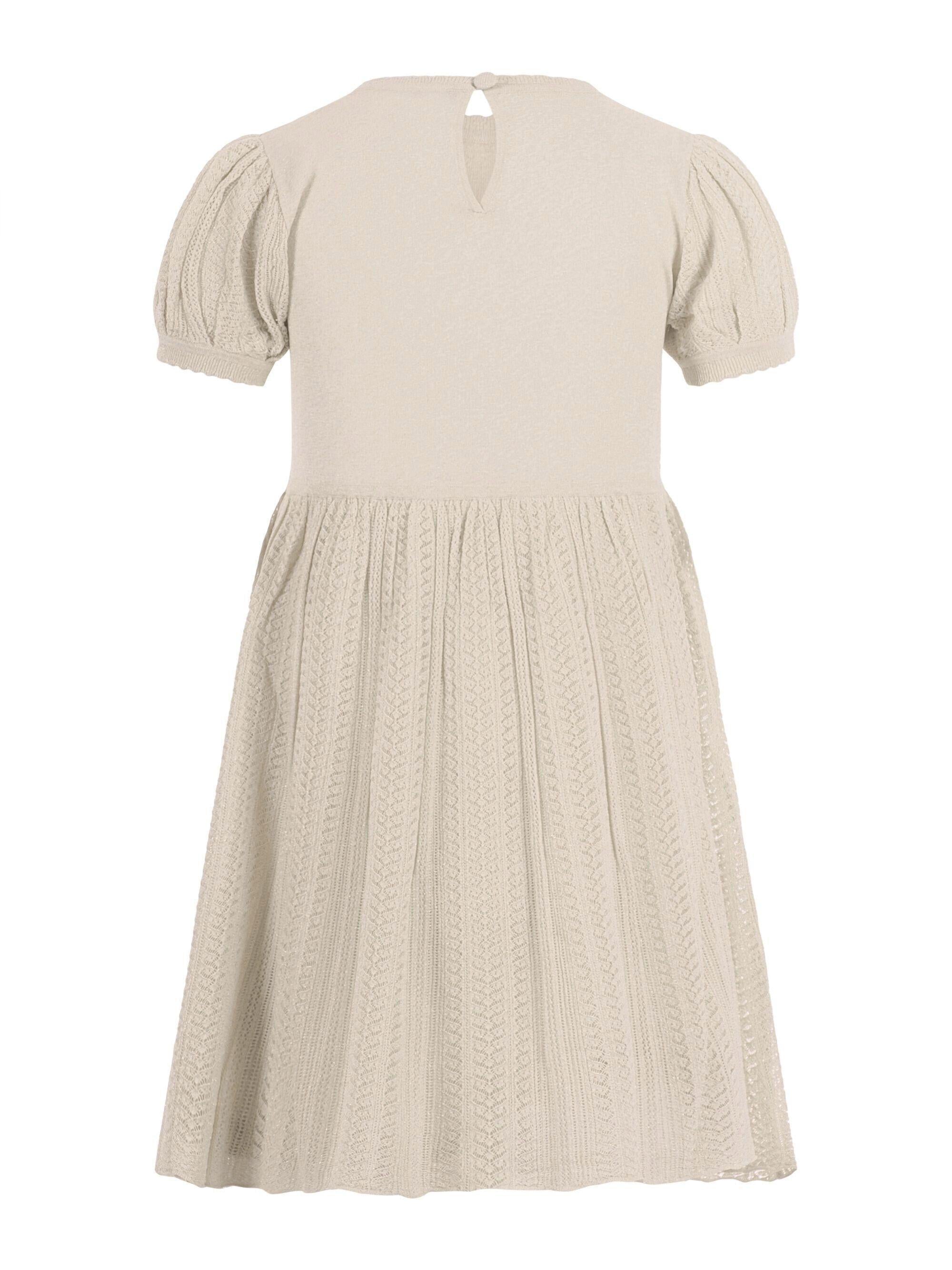 Abito per bambina Emporio Armani Kids beige con maniche a sbuffo EG000776 AF22791 U0007 EMPORIO ARMANI KIDS