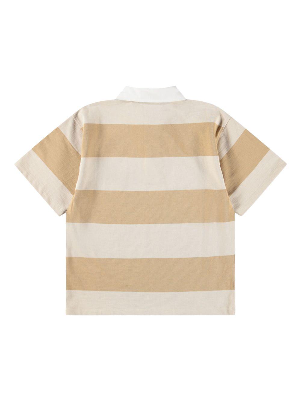 T-shirt per bambino Molo beige con colletto 1S26A222 9597 MOLO KIDS