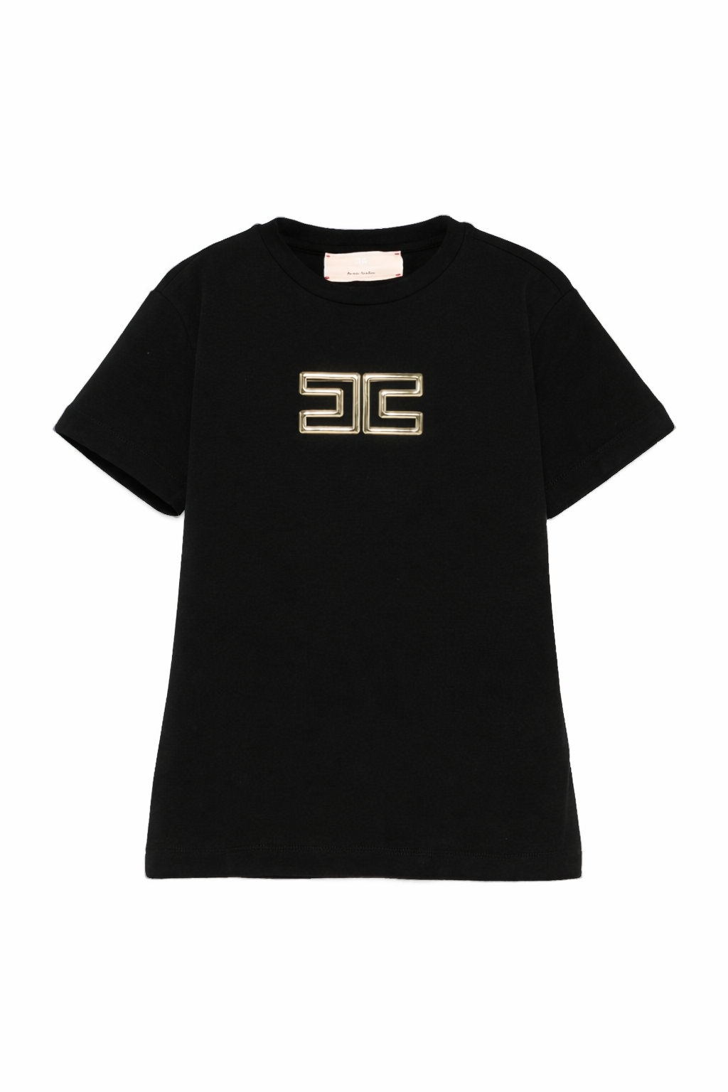 T-shirt per bambina Elisabetta Franchi La Mia Bambina nera con logo EFTS2610JE006 N005 ElISABETTA FRANCHI KIDS