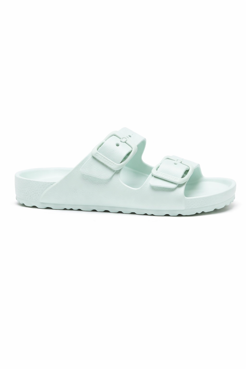 Sandali Arizona per bambini Birkenstock Kids verde con logo goffrato 1026753 GREEN BIRKENSTOCK KIDS
