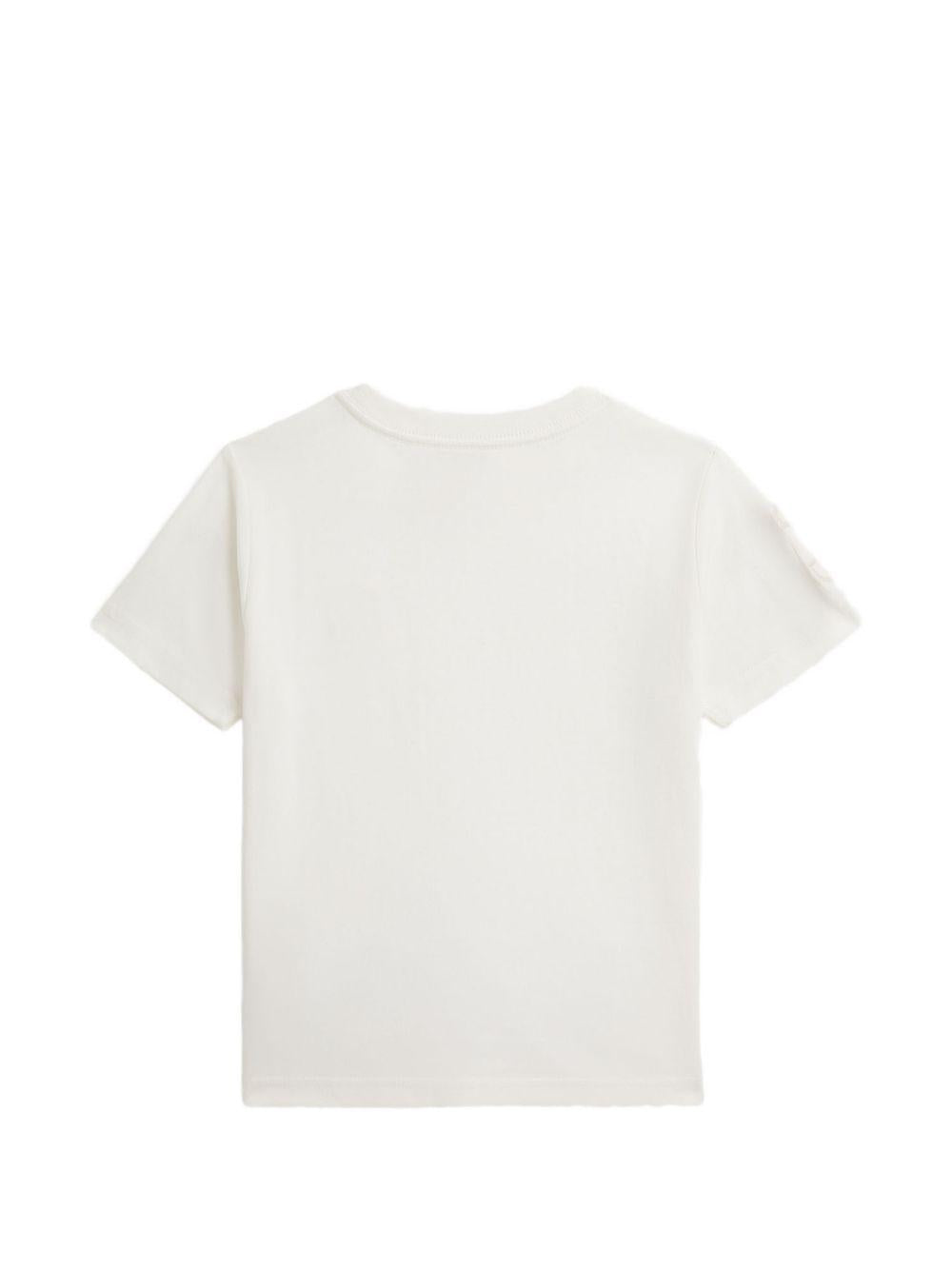 T-shirt per bambino Polo Ralph Lauren Kids bianca con ricamo Polo Pony 322832907 504 Ralph Lauren kids