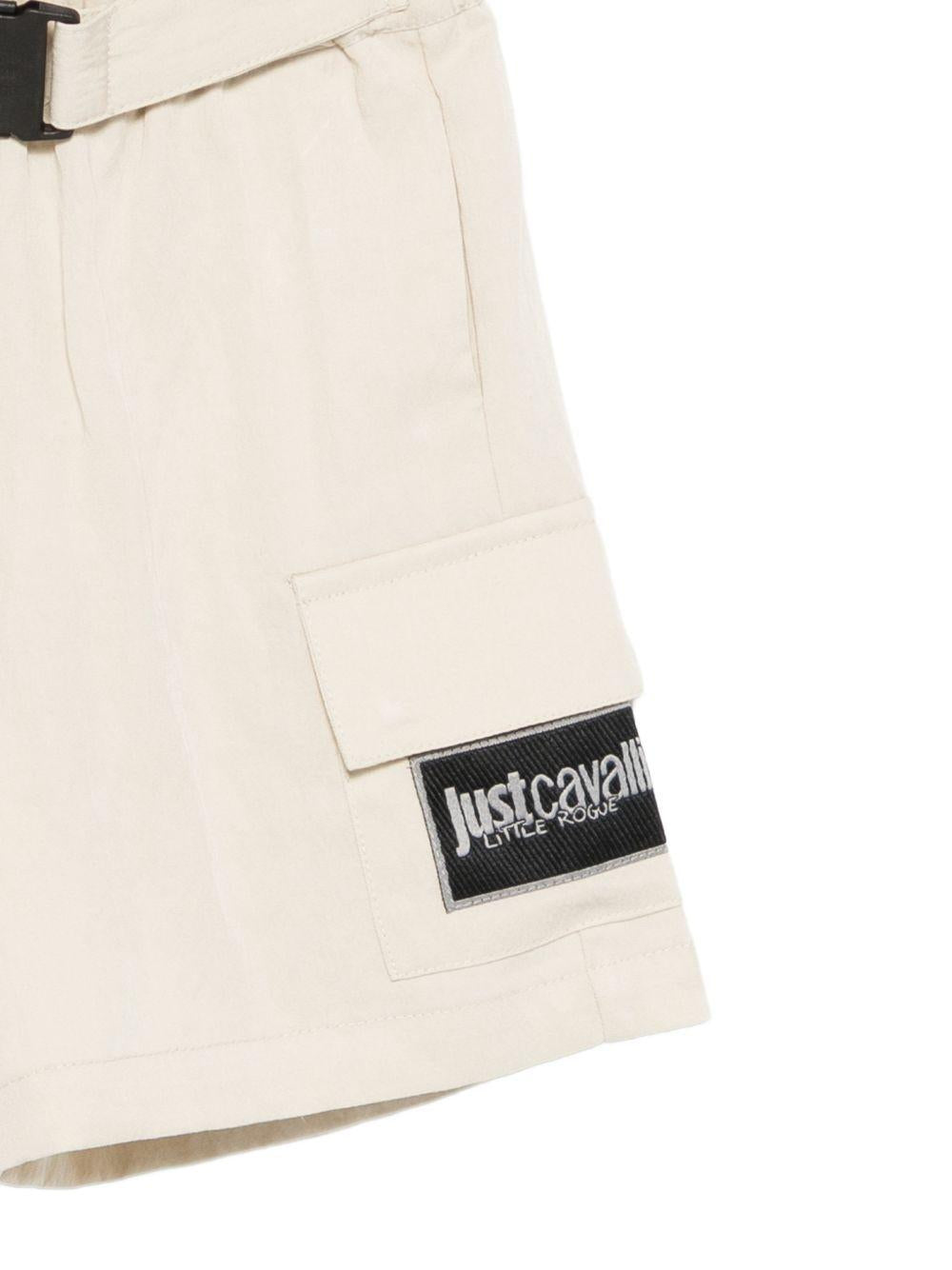 Cargo corti per bambino Just Cavalli Kids beige con cintura JIP26095BE BEIGE D.W. ROBERTO CAVALLI KIDS