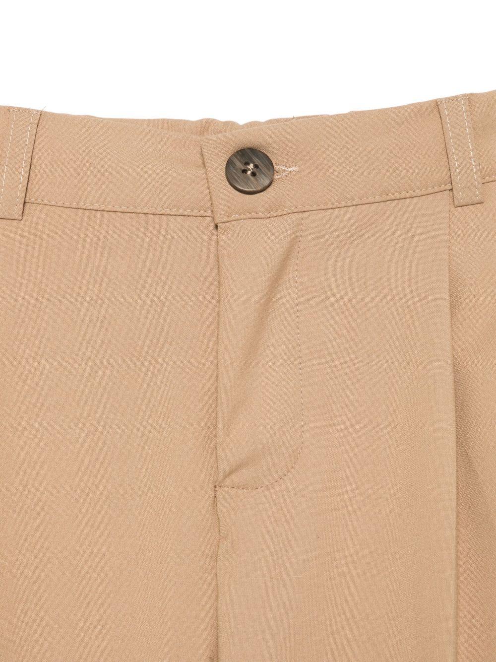 Completo per bambino Paolo Pecora Kids beige con giacca doppiopetto PP3963 TERRA PAOLO PECORA KIDS