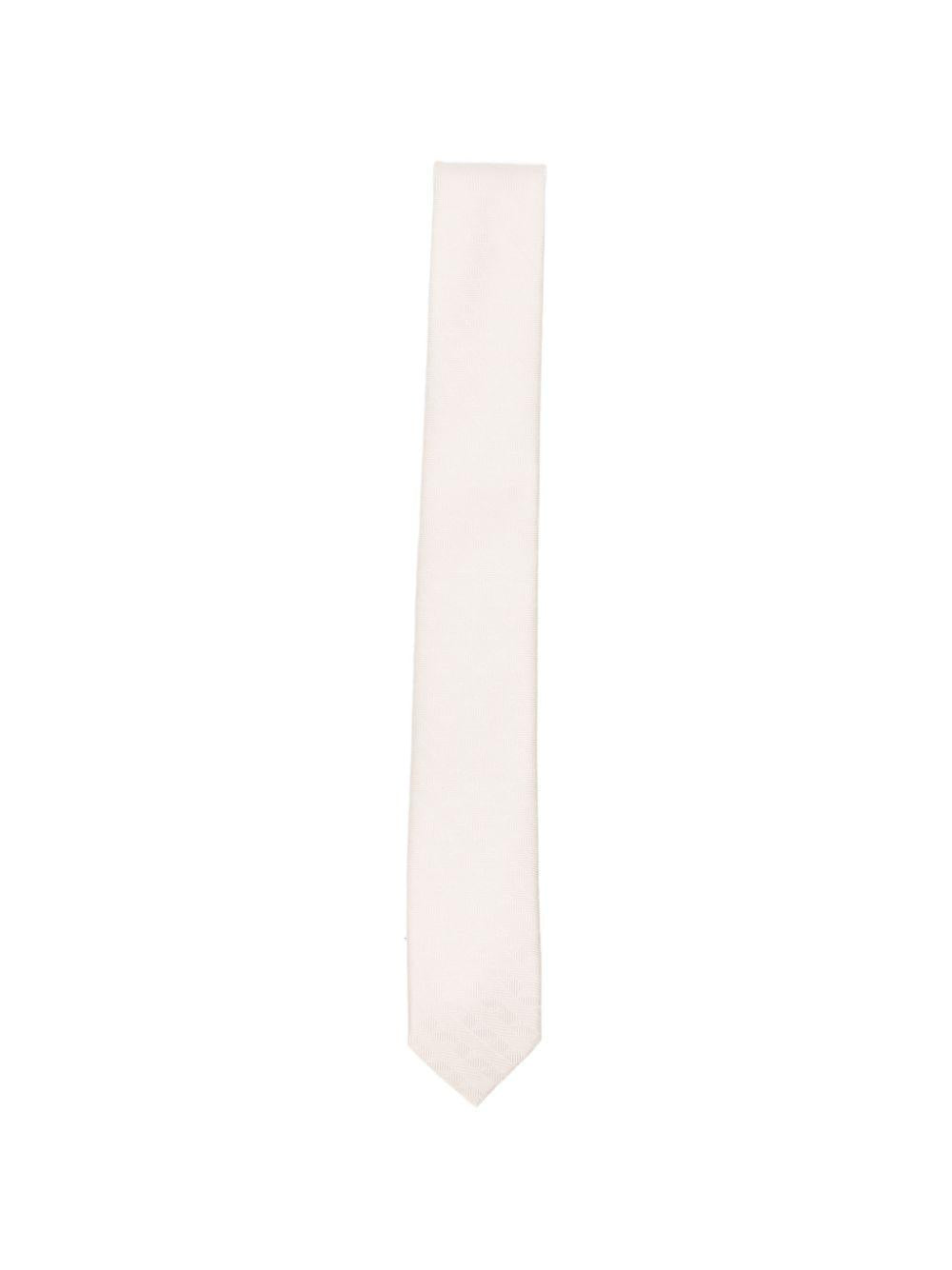 Cravatta per bambino Emporio Armani beige testurizzata EB000843 AF23748 F1018 EMPORIO ARMANI KIDS