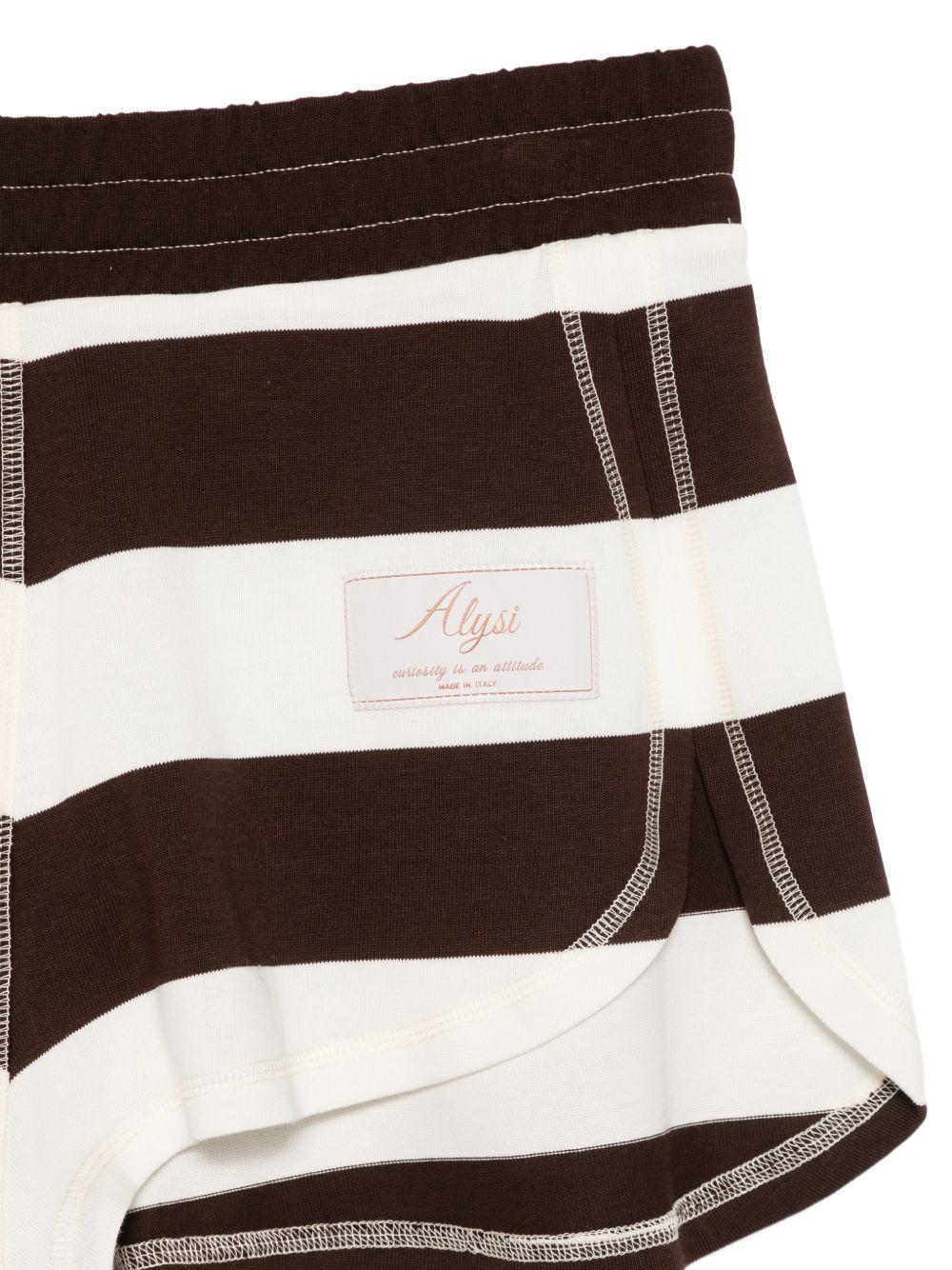 Shorts per donna Alysi multicolore con design a righe 116116 P6050 CHOCO ALYSI