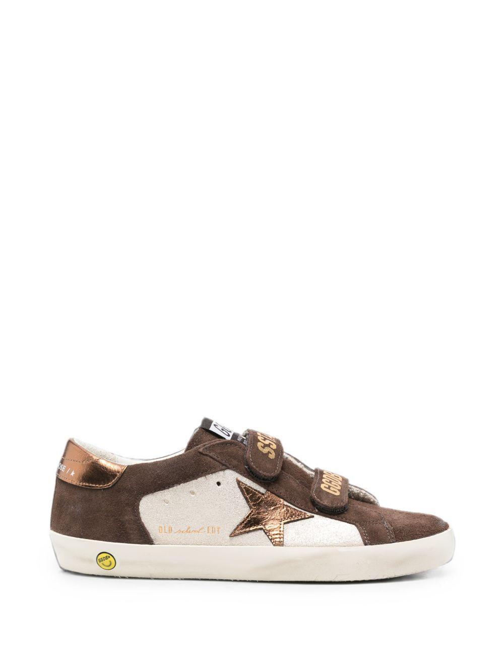 Sneakers per bambino Golden Goose Kids marroni con dettaglio stella sul lato F00143F008778 15451 GOLDEN GOOSE KIDS