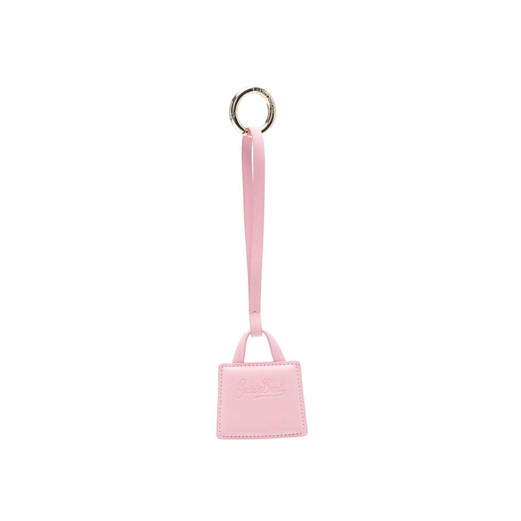 Charm per borse MC2 Saint Barth rosa con logo impresso BCHARM01 01871L MC2 ST. BARTH KIDS