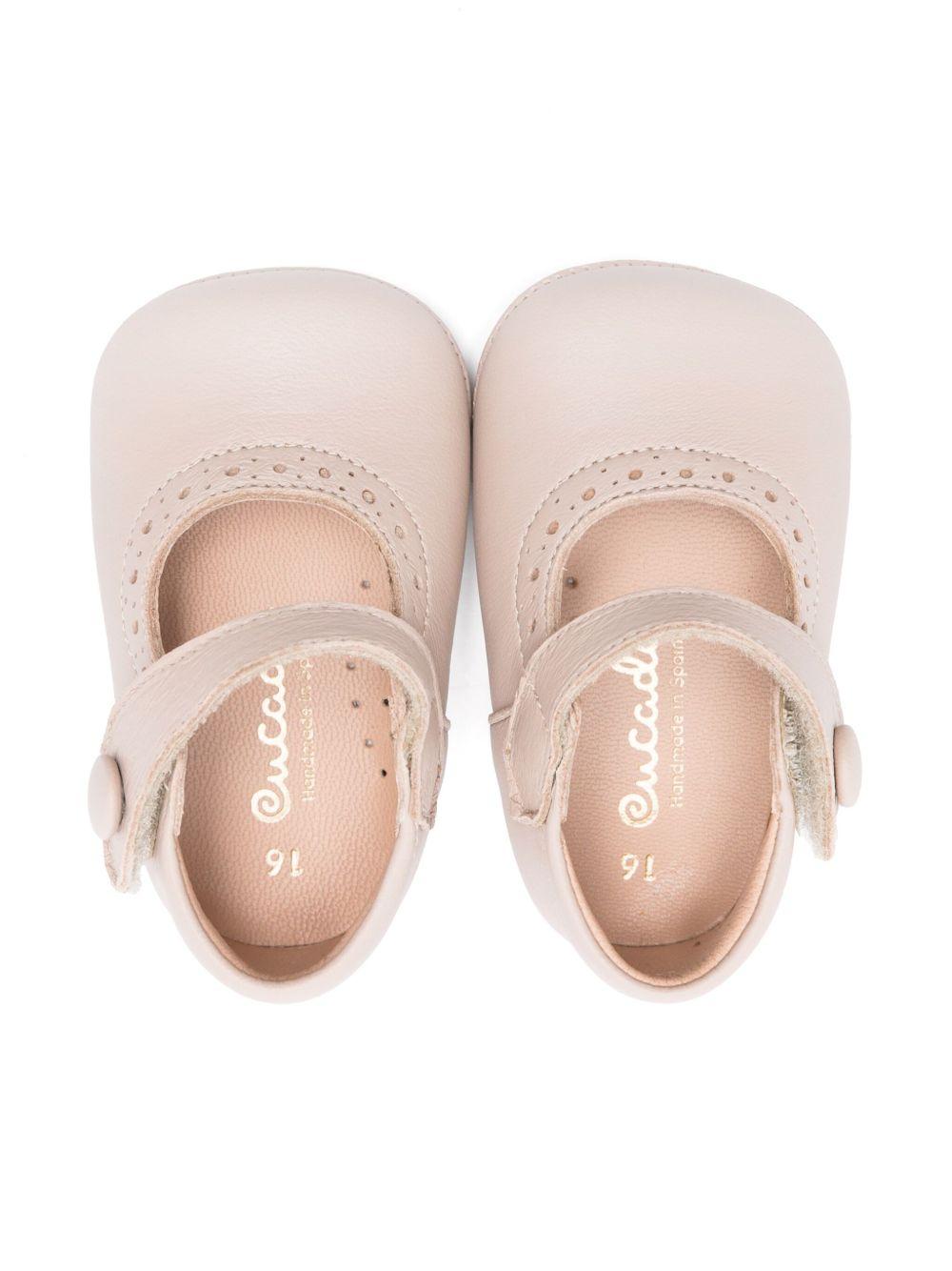 Scarpe primi passi per neonata Eli1957 beige con soletta in pelle con logo 0350AL NUDE Eli Kids