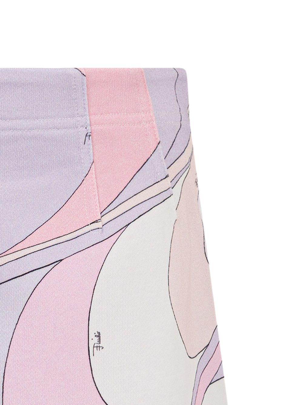 Gonna per bambina Emilio Pucci Junior multicolore con stampa astratta PY7A31 Z3692 508LI EMILIO PUCCI KIDS