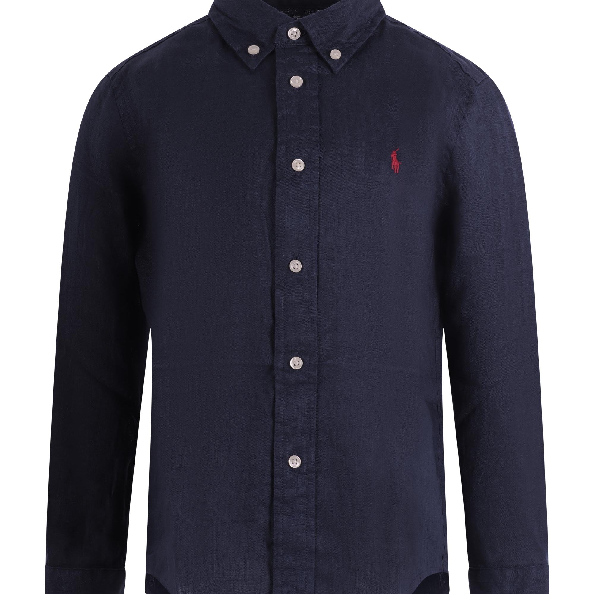 Camicia per bambino Polo Ralph Lauren Kids blu con ricamo Polo Pony sul davanti 322967600 004 Ralph Lauren kids