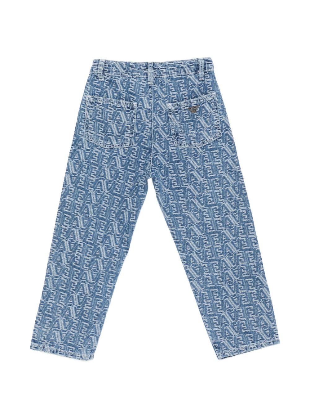Jeans per bambino Emporio Armani Kids denim con logo lettering EB000933 AF24090 FB056 EMPORIO ARMANI KIDS