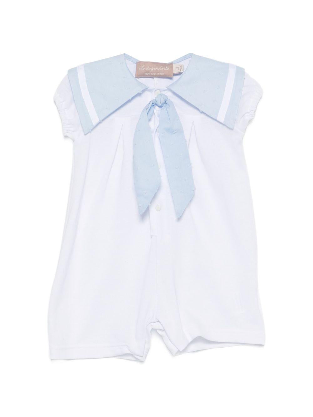 Tutina per neonato La Stupenderia bianco con dettaglio a fiocco 2TBTT55 MC U39 LA STUPENDERIA