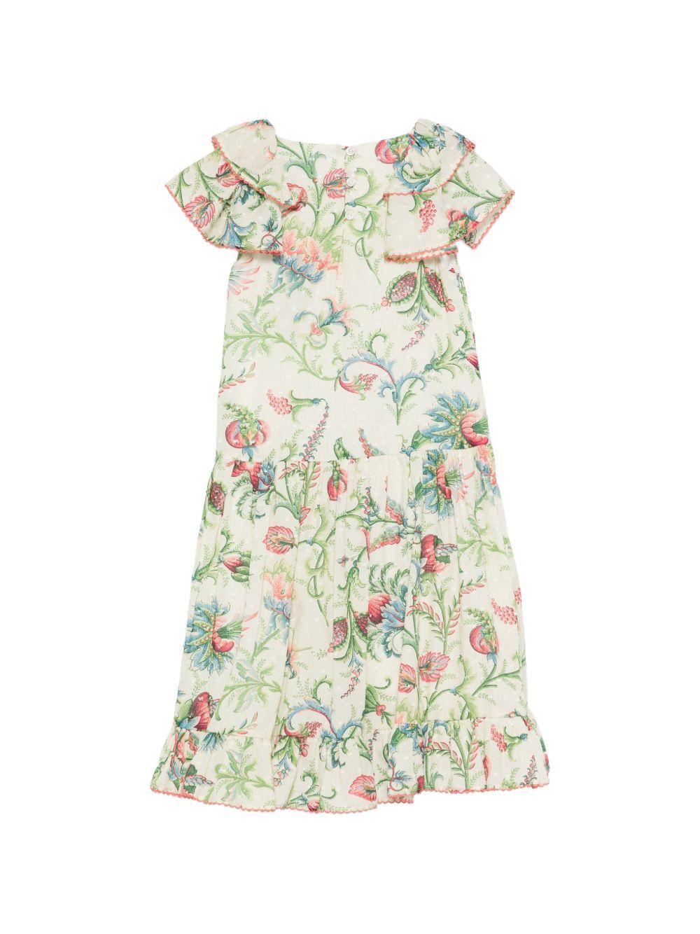 Abito per bambina Etro Kids beige con stampa floreale GY1B50 M0082 106MC ETRO KIDS