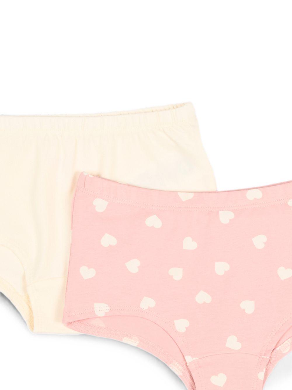 Set di due slip per bambina Molo Kids multicolore con stampa cuori 2W26Q601 5873 MOLO KIDS