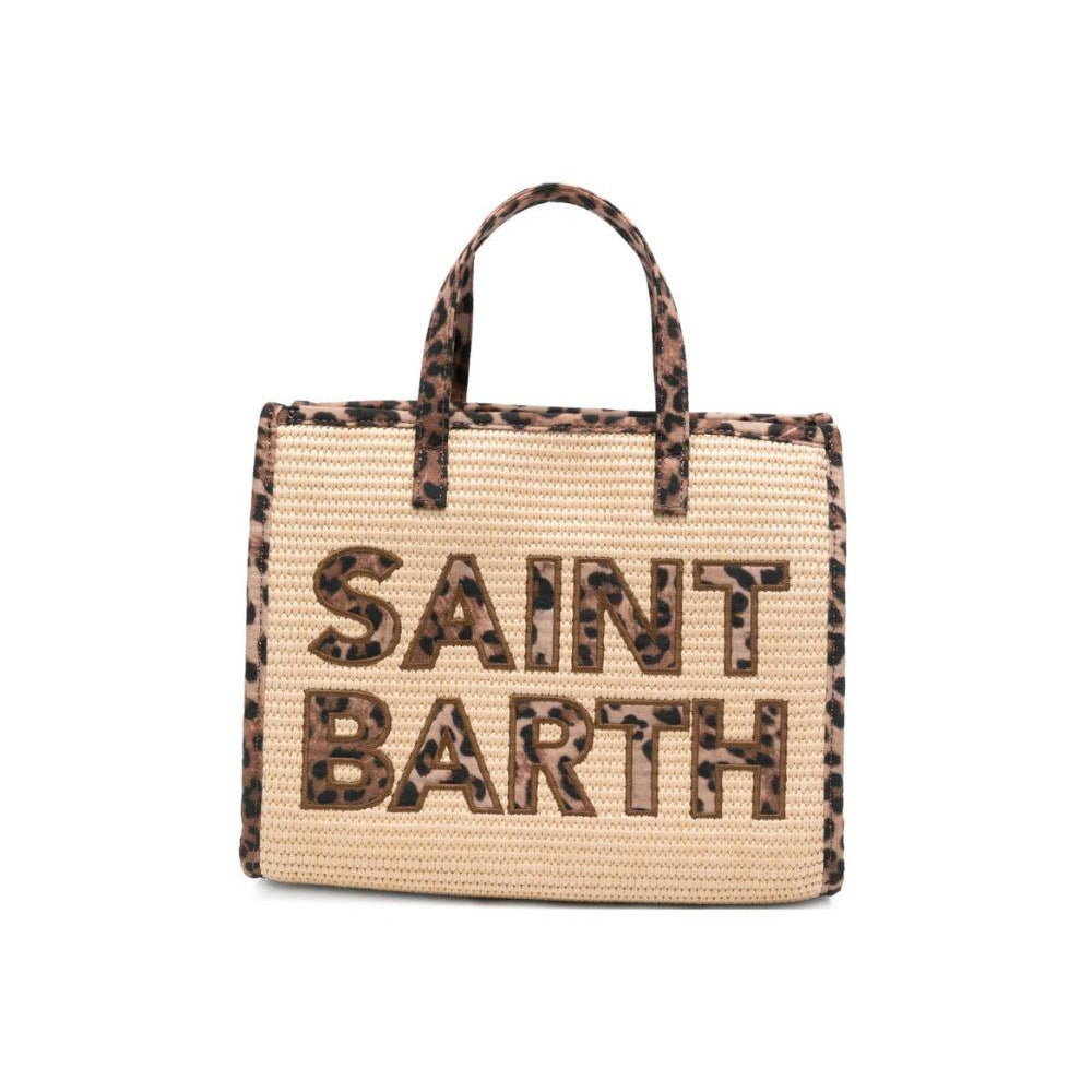Borsa Vivian MC2 Saint Barth beige con stampa animalier VVID001 00369L MC2 ST. BARTH KIDS
