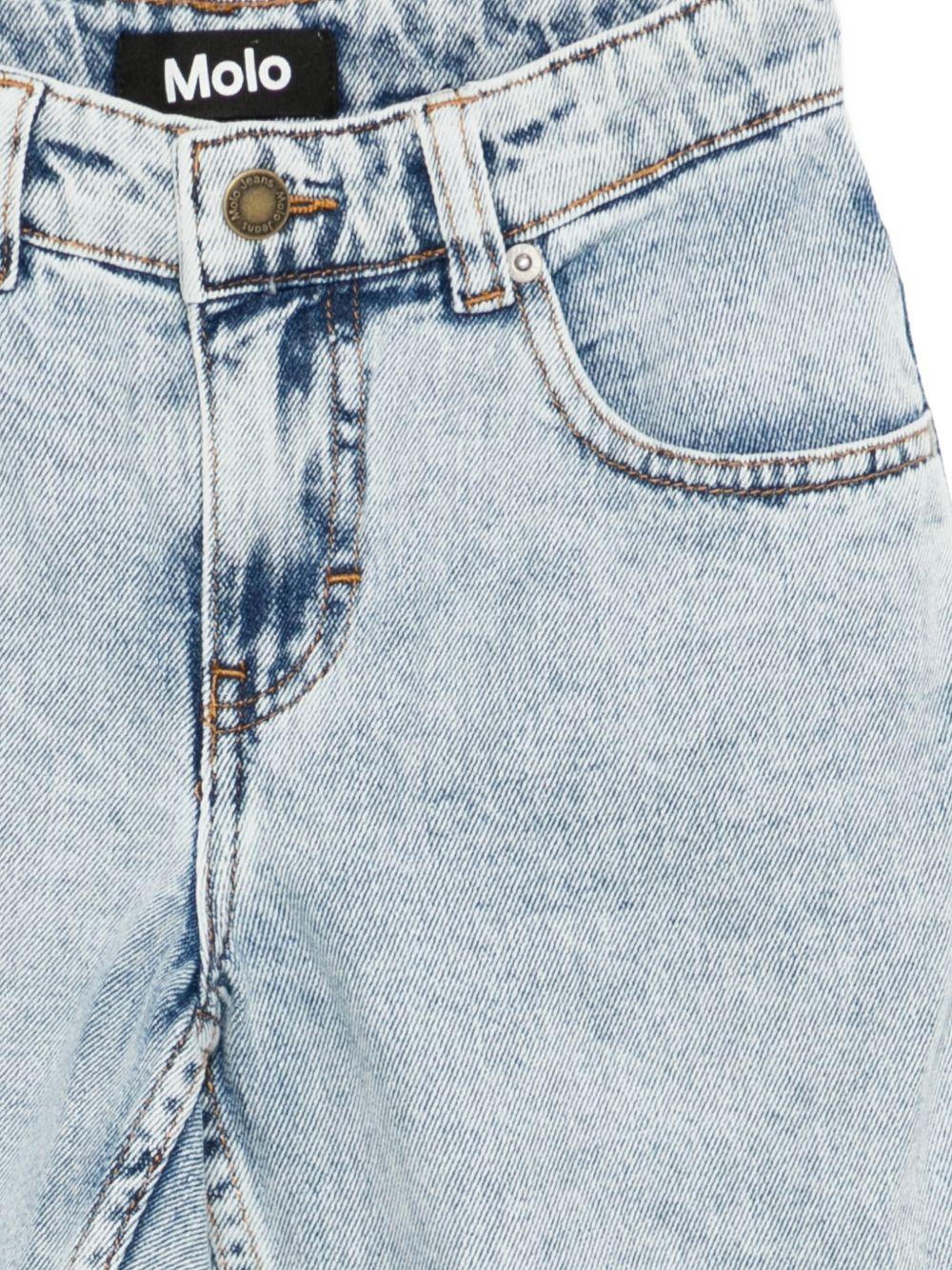Shorts per bambino Molo azzurro con passanti per cintura 6S26H104 5457 MOLO KIDS