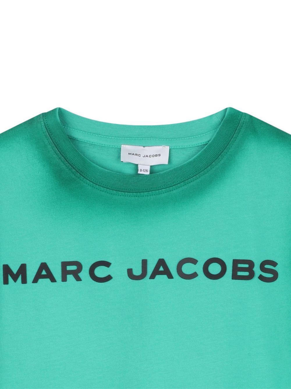 T-shirt per bambino The Marc Jacobs Kids verde con dettaglio logo W60769 73D THE MARC JACOBS KIDS