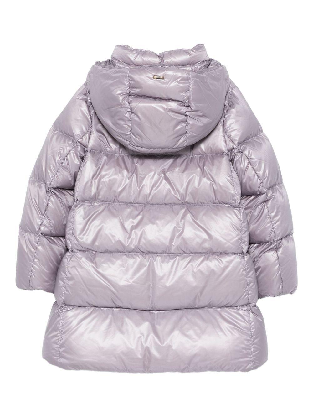 Piumino per bambina Herno Kids lilla con cappuccio PI000187G12017Z 4503 HERNO KIDS