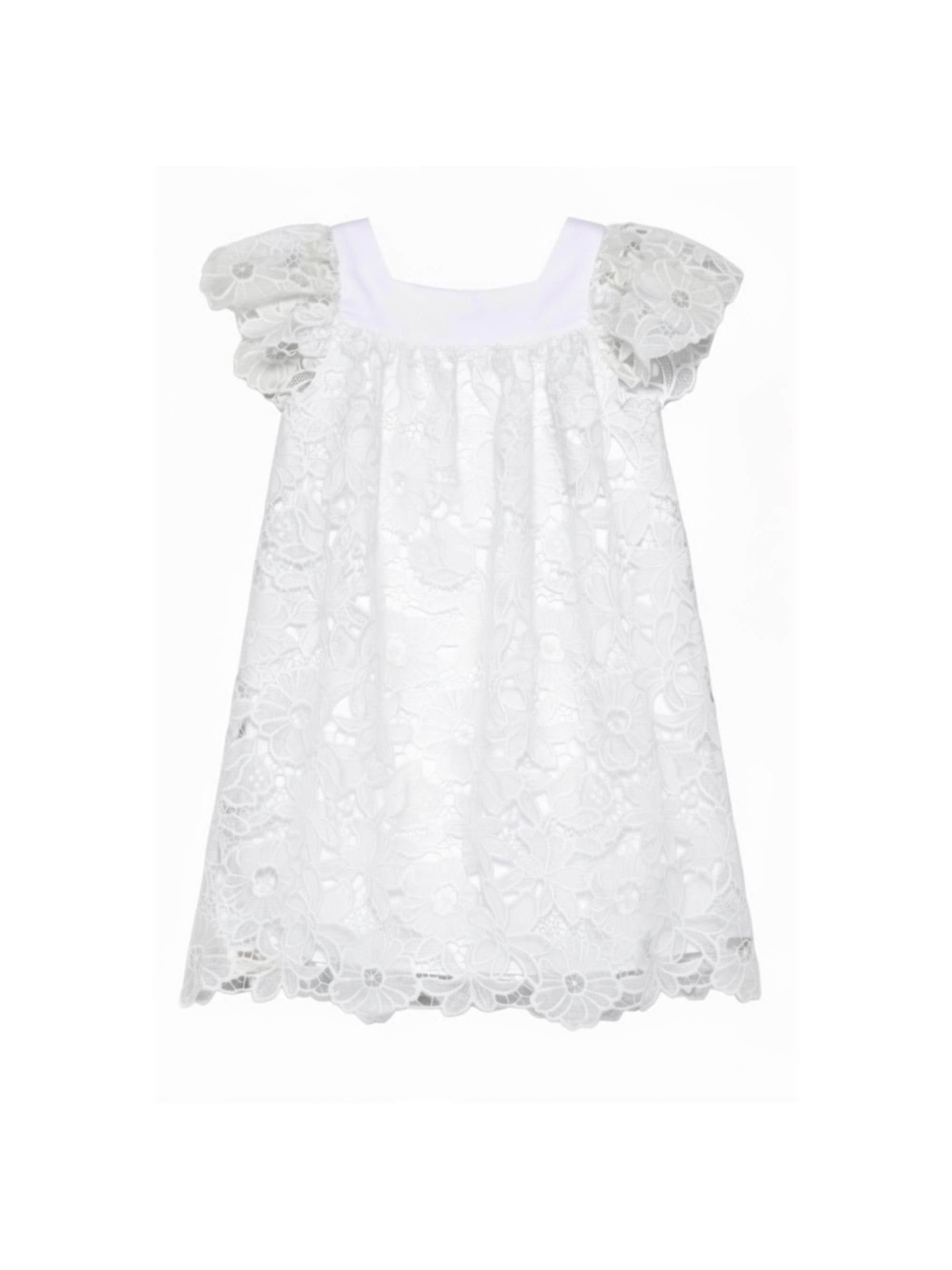 Abito per bambina Tartine & Chocolat bianco in pizzo a fiori CC30182 01 TArtine & Chocolat KIDS