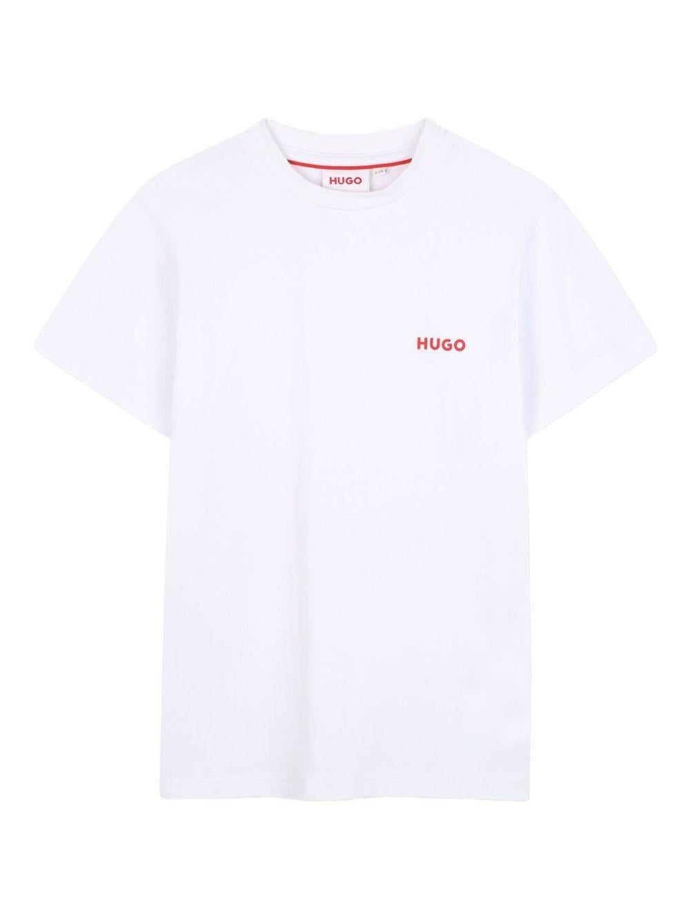 Set di due t-shirt per bambino Hugo Kids multicolore con logo sul davanti G00573 M41 Hugo KIDS