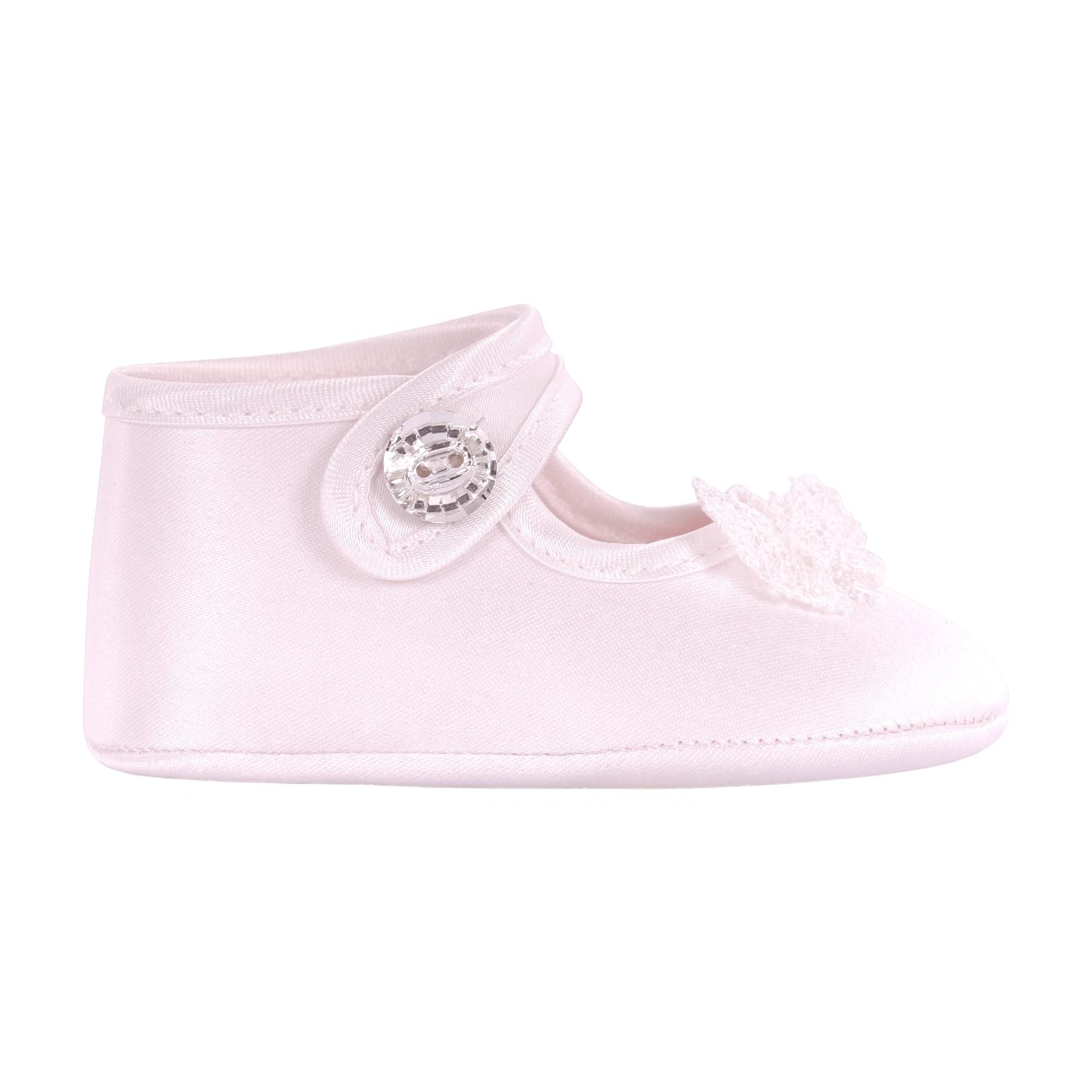 Scarpe per neonata Monnalisa rosa con dettagli decorativi 73G007 7121 092X MONNALISA KIDS