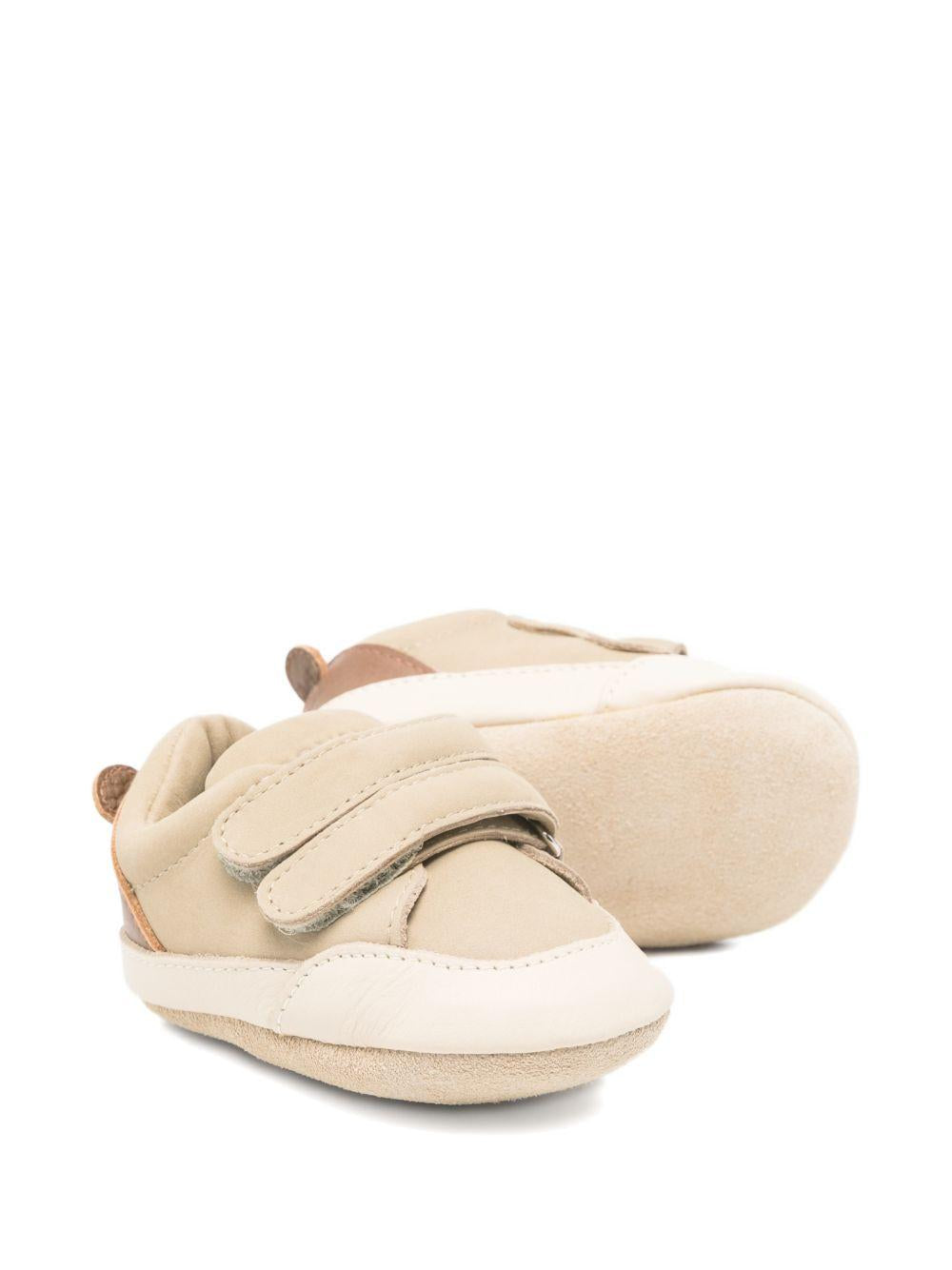Scarpine primi passi per neonati Donsje beige con applicazione orecchie da orsetto 1043201 NL027 DONSJE KIDS