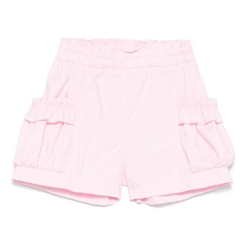 Shorts per neonata Monnalisa rosa con rifiniture ruches 37E403 5301 0090 MONNALISA KIDS