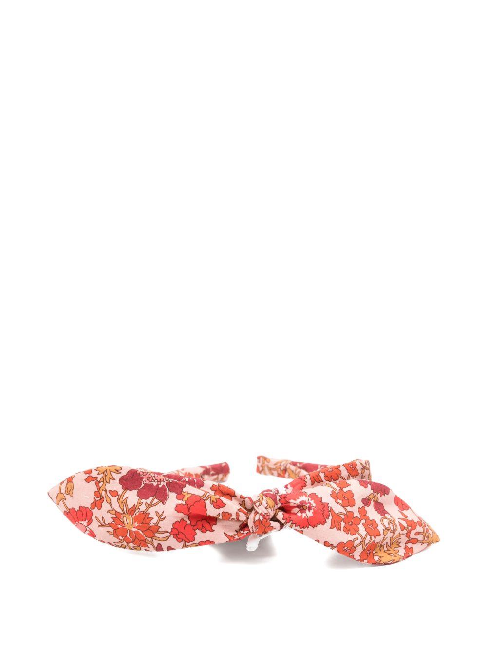 Cerchietto Lorette per capelli per bambina Bonpoint rosso con dettaglio fiocco S06GHAW00013 520 BONPOINT KIDS