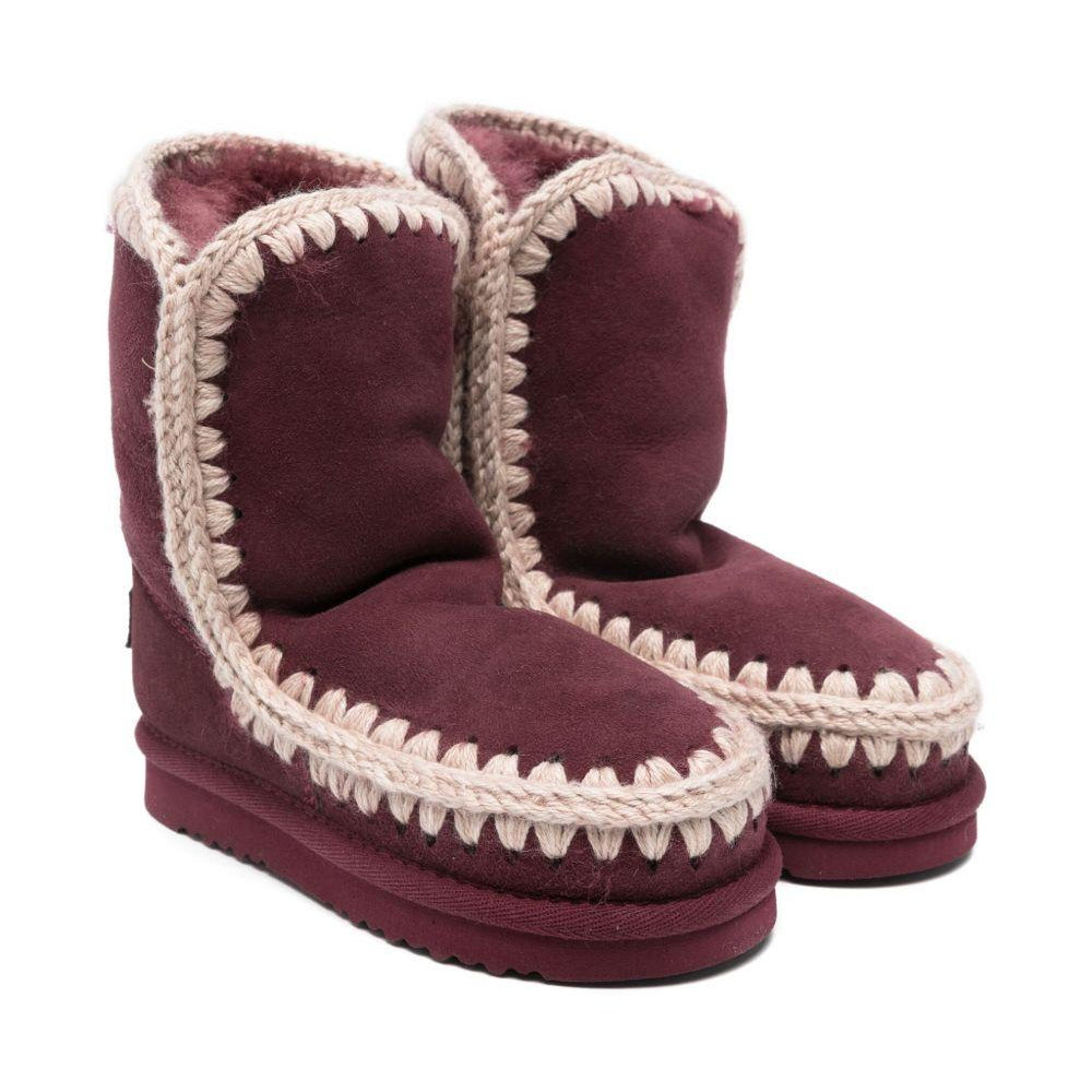 Stivali per bambina Mou Kids rossi con rifiniture all'uncinetto FK101000A CAB MOU KIDS