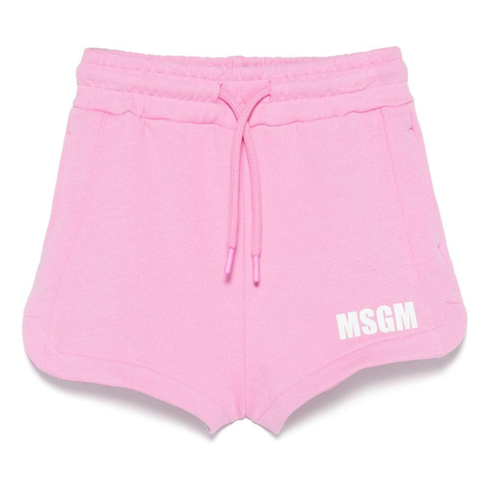 Shorts per bambina MSGM Kids rosa con vita con coulisse elasticizzata S5MSJGSH095 MS003 MSGM KIDS